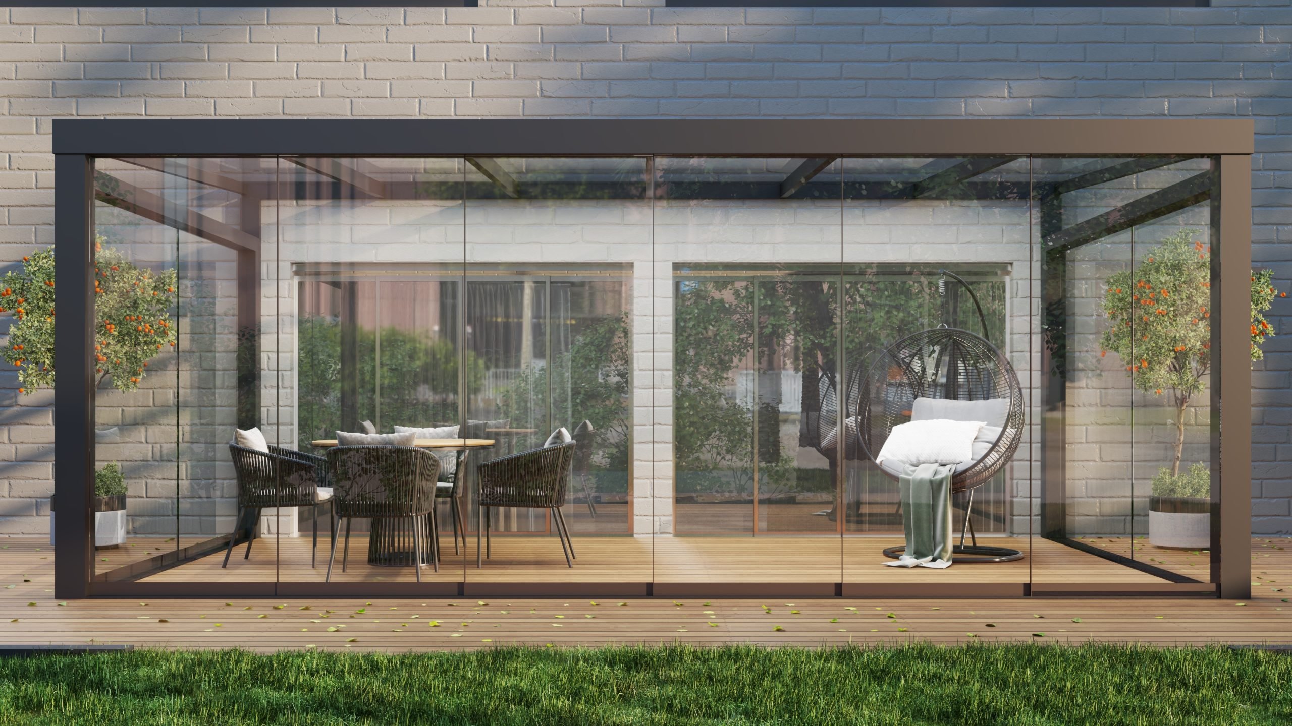 Veranda for a small garden